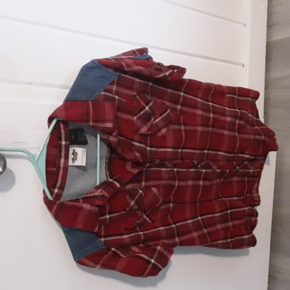 Harley davidson flannel shirt XL short sleeve